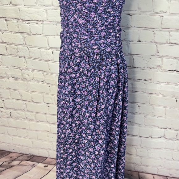 VINTAGE JANE SCHAFFHAUSEN BELLE FRANCE STRAPLESS MIDI COTTAGECORE EVENT DRESS 8 - Picture 3 of 10